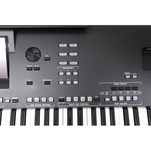 2604 - A YAMAHA GENOS2 76-KEY ARRANGER WORKSTATION KEYBOARD with an instruction manual and CD, and a Yamaha... 