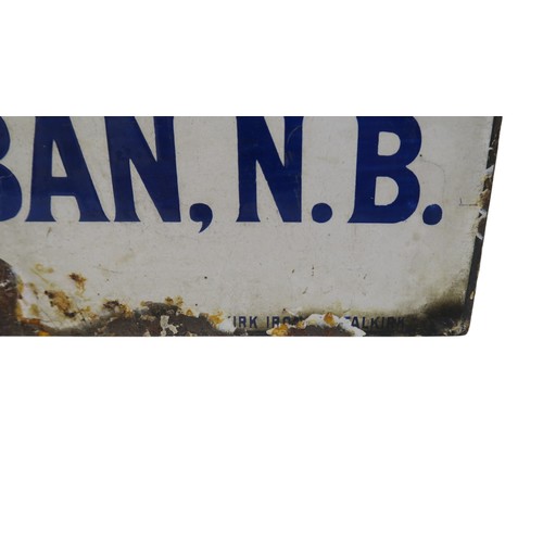 2557 - A RARE ROBERTSON'S HIGHLAND SHEEP DIP ENAMEL ADVERTISING SIGNFeaturing a depiction of sheep being ba... 