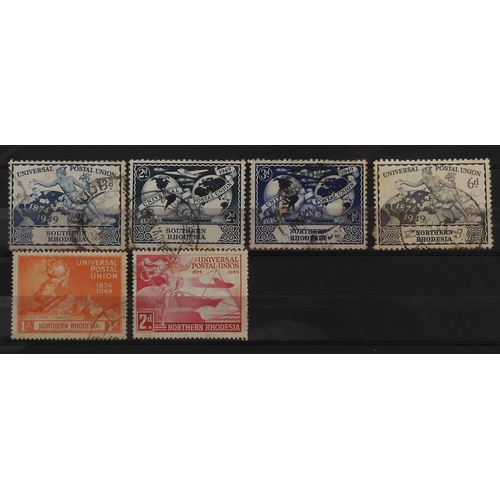 7122 - NORTHERN RHODESIA 1925 to 1953 to include 1925 various mint to 10/- (no7/6) and used to 20/- no7/6 u... 