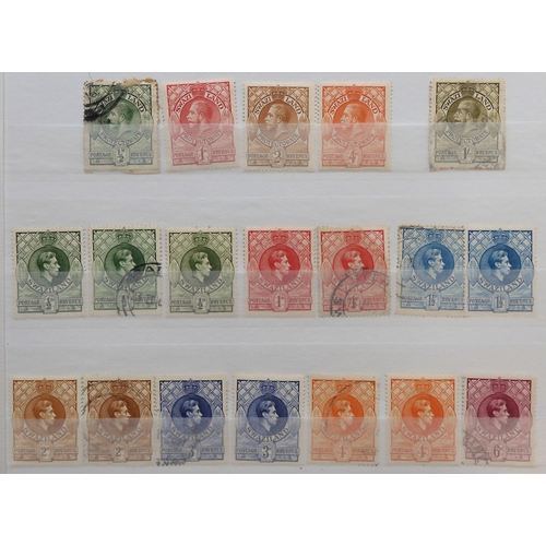7124 - BRITISH AFRICA to include BASUTOLAND 1933 set to 1/- used and block of 4 3d mint, 1938 set to 10/- m... 