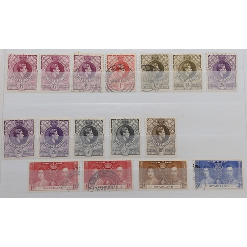7124 - BRITISH AFRICA to include BASUTOLAND 1933 set to 1/- used and block of 4 3d mint, 1938 set to 10/- m... 