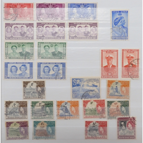 7124 - BRITISH AFRICA to include BASUTOLAND 1933 set to 1/- used and block of 4 3d mint, 1938 set to 10/- m... 
