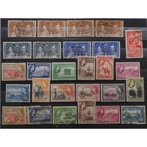 7125 - GOLD COAST a good lot to include sg1 and sg3 used, sg4 x 2, 1884 set used including shades some mint... 