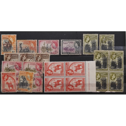 7125 - GOLD COAST a good lot to include sg1 and sg3 used, sg4 x 2, 1884 set used including shades some mint... 