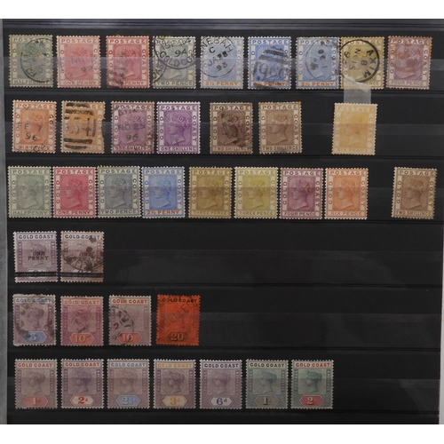 7125 - GOLD COAST a good lot to include sg1 and sg3 used, sg4 x 2, 1884 set used including shades some mint... 