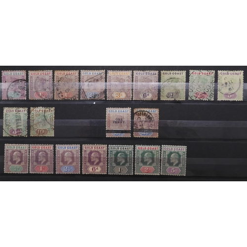 7125 - GOLD COAST a good lot to include sg1 and sg3 used, sg4 x 2, 1884 set used including shades some mint... 