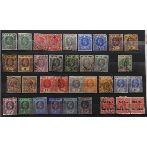 7125 - GOLD COAST a good lot to include sg1 and sg3 used, sg4 x 2, 1884 set used including shades some mint... 