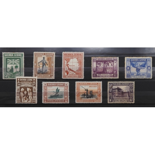 7127 - SIERRA LEONE a collection on three stock pages to include 6d x 3 no watermark, 1872 sg8 x 2 sg10 use... 