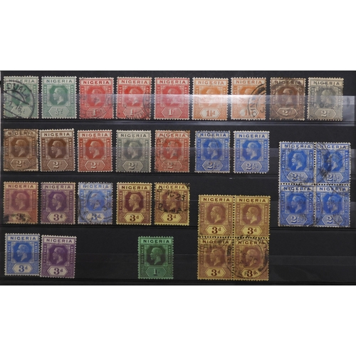 7129 - NIGERIA including , LAGOS, OIL RIVER and NIGER COAST on stock book pages to include LAGOS sg10 sg11 ... 