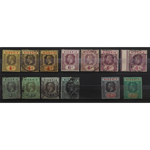 7129 - NIGERIA including , LAGOS, OIL RIVER and NIGER COAST on stock book pages to include LAGOS sg10 sg11 ... 