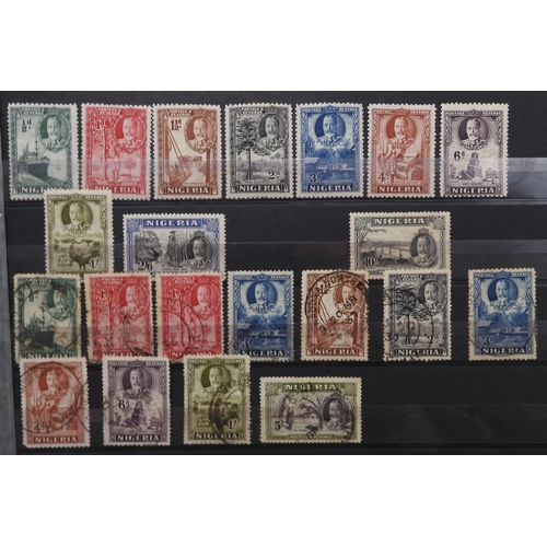 7129 - NIGERIA including , LAGOS, OIL RIVER and NIGER COAST on stock book pages to include LAGOS sg10 sg11 ... 