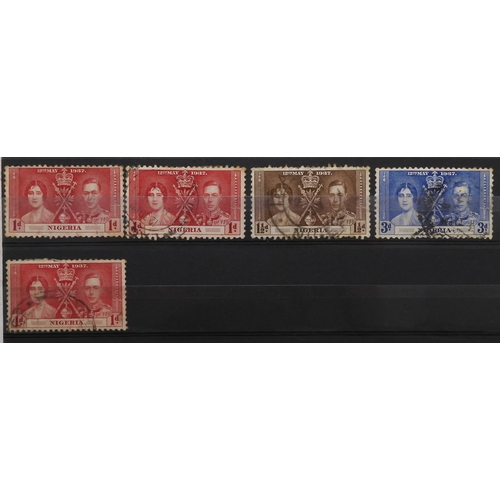 7129 - NIGERIA including , LAGOS, OIL RIVER and NIGER COAST on stock book pages to include LAGOS sg10 sg11 ... 