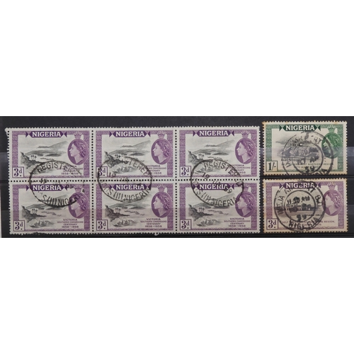 7129 - NIGERIA including , LAGOS, OIL RIVER and NIGER COAST on stock book pages to include LAGOS sg10 sg11 ... 