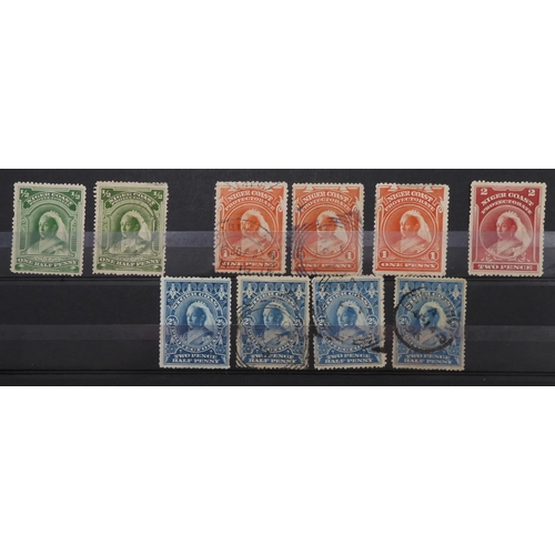 7129 - NIGERIA including , LAGOS, OIL RIVER and NIGER COAST on stock book pages to include LAGOS sg10 sg11 ... 