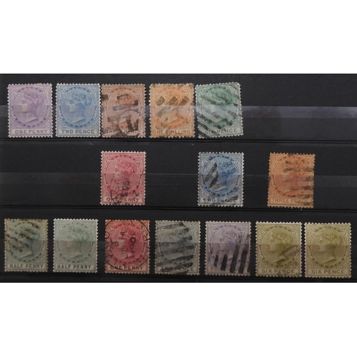 7129 - NIGERIA including , LAGOS, OIL RIVER and NIGER COAST on stock book pages to include LAGOS sg10 sg11 ... 