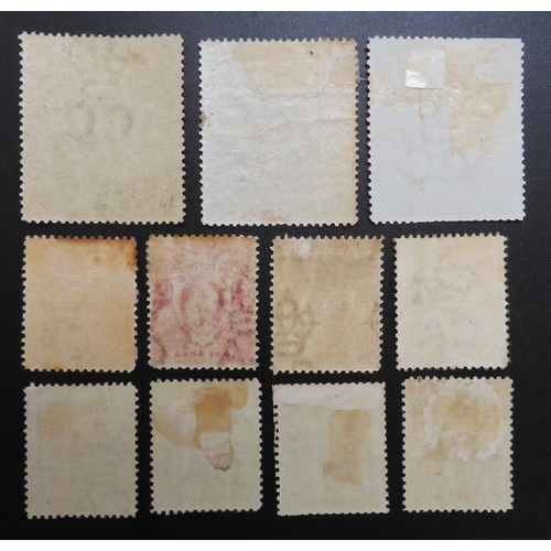 7136 - UGANDA 1898-1902 set mint including all shades, 5R no gum