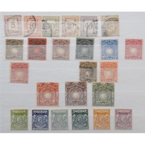 7140 - KENYA UGANDA TANGANYIKA a collection on 5 stock book pages, a bit messy but with many gems, noted 18... 