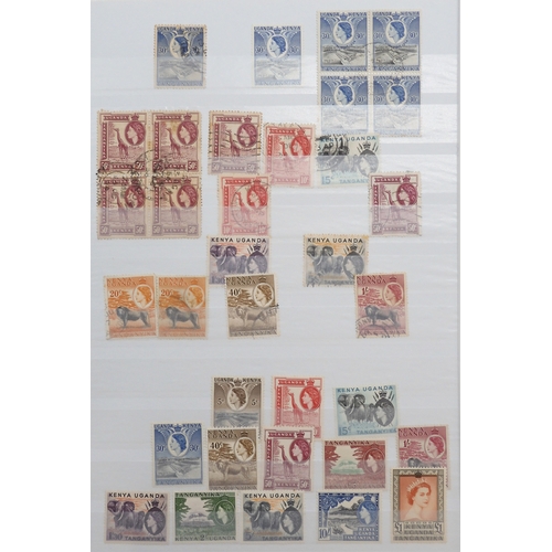 7140 - KENYA UGANDA TANGANYIKA a collection on 5 stock book pages, a bit messy but with many gems, noted 18... 