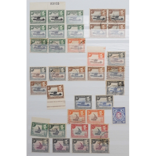 7140 - KENYA UGANDA TANGANYIKA a collection on 5 stock book pages, a bit messy but with many gems, noted 18... 