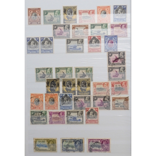 7140 - KENYA UGANDA TANGANYIKA a collection on 5 stock book pages, a bit messy but with many gems, noted 18... 