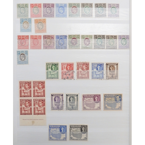 7141 - BRITISH AFRICA to include CAPE OF GOOD HOPE Triangles 1d x 2 one with three margins, 4d x 3 one with... 