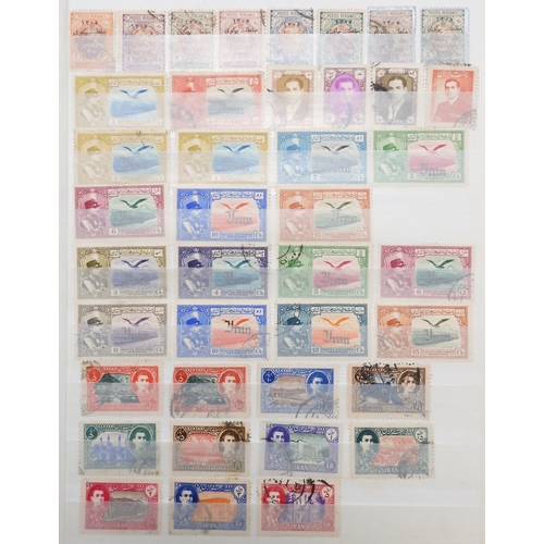 7145 - ADEN and MIDDLE EAST a collection on stock book pages to include Aden 1937 set mint and used to 1R, ... 