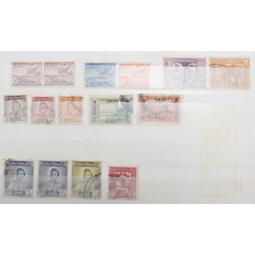 7145 - ADEN and MIDDLE EAST a collection on stock book pages to include Aden 1937 set mint and used to 1R, ... 