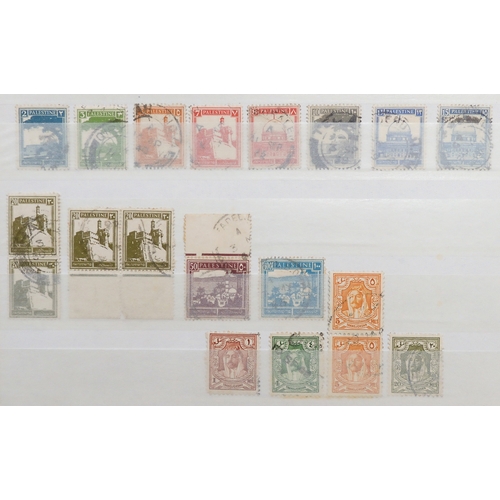 7145 - ADEN and MIDDLE EAST a collection on stock book pages to include Aden 1937 set mint and used to 1R, ... 