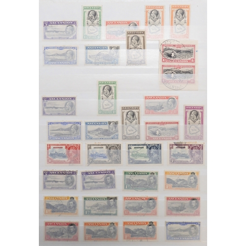 7147 - Ascension Island a collection on stock book pages including the 1922 set to 2/- mint plus 1d, 1½d,  ... 