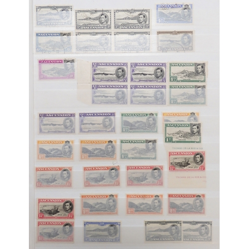 7147 - Ascension Island a collection on stock book pages including the 1922 set to 2/- mint plus 1d, 1½d,  ... 