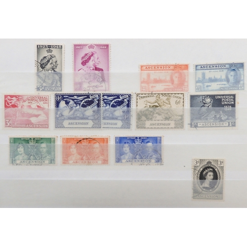 7147 - Ascension Island a collection on stock book pages including the 1922 set to 2/- mint plus 1d, 1½d,  ... 