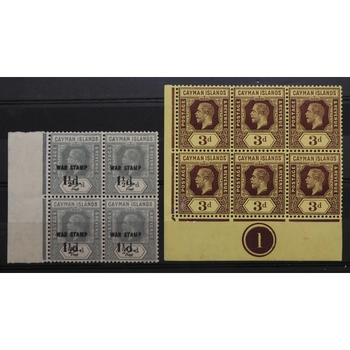 7152 - CAYMAN ISLANDS a collection on 5 stock book pages to include 1900 ½d and 1d used and mint with a blo... 