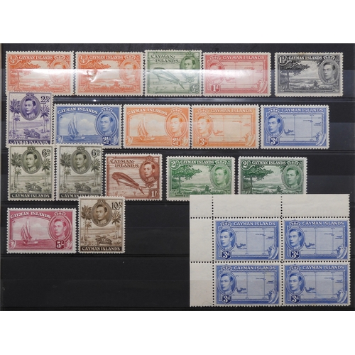 7152 - CAYMAN ISLANDS a collection on 5 stock book pages to include 1900 ½d and 1d used and mint with a blo... 