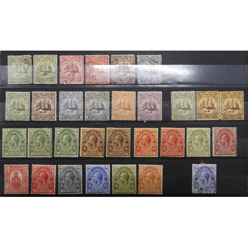 7153 - JAMAICA, TURKS & CAICOS ISLANDS a collection on 7 stock book pages with JAMAICA 1870 1/- and 2/-... 