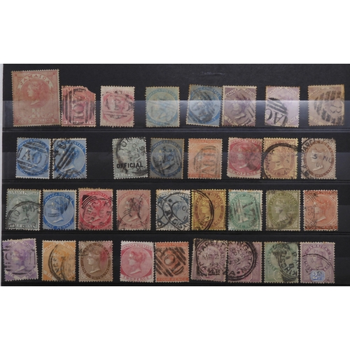 7153 - JAMAICA, TURKS & CAICOS ISLANDS a collection on 7 stock book pages with JAMAICA 1870 1/- and 2/-... 