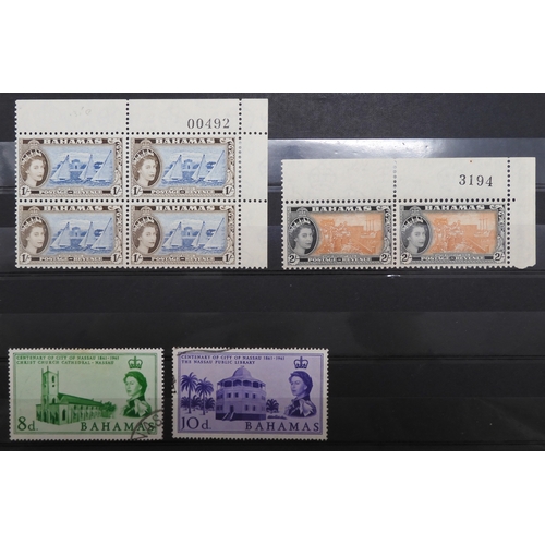 7154 - BAHAMAS a collection on 5 stock book pages including 1d with crown cc watermark perforation 12½ mint... 