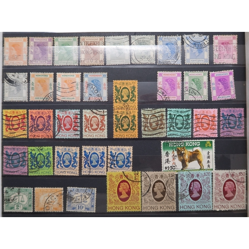 7162 - HONG KONG and FAR EAST on stock book pages to include sg4 -sg7 used both with faults, 1863 set vario... 