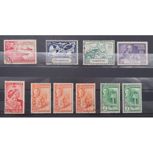 7164 - MALAYSIA&nbsp; and FAR EAST an unorganised collection on 9 stock book pages with STRAITS SETTLEMENTS... 