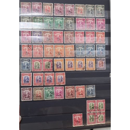 7164 - MALAYSIA&nbsp; and FAR EAST an unorganised collection on 9 stock book pages with STRAITS SETTLEMENTS... 