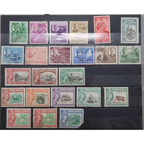 7164 - MALAYSIA&nbsp; and FAR EAST an unorganised collection on 9 stock book pages with STRAITS SETTLEMENTS... 