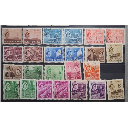 7164 - MALAYSIA&nbsp; and FAR EAST an unorganised collection on 9 stock book pages with STRAITS SETTLEMENTS... 