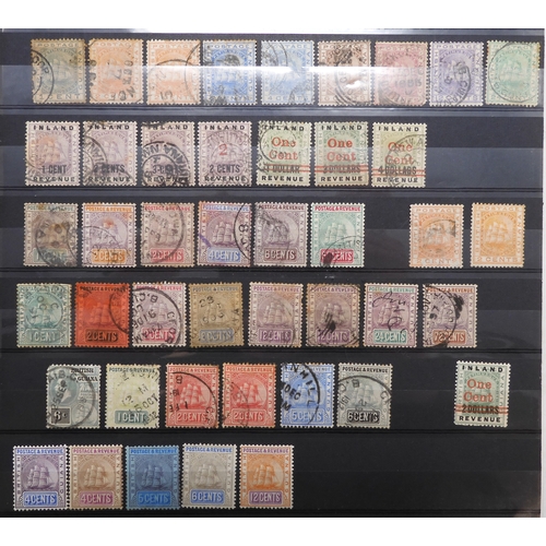 7165 - BRITISH CENTRAL AMERICA a collection stock book sheets BRITISH HONDURAS 1d blue perforate 14 used an... 