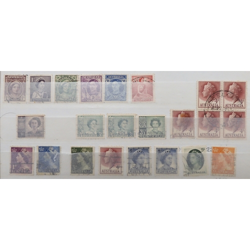 7168 - AUSTRALIA a collection on 7 stock book pages, this collection is bit unorganised however many good a... 