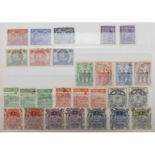 7168 - AUSTRALIA a collection on 7 stock book pages, this collection is bit unorganised however many good a... 