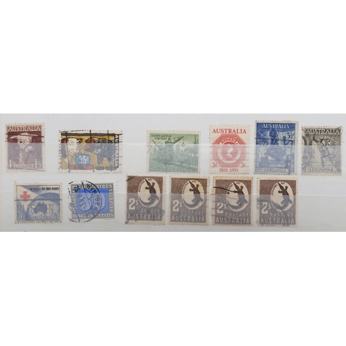 7168 - AUSTRALIA a collection on 7 stock book pages, this collection is bit unorganised however many good a... 