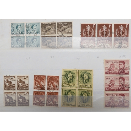 7168 - AUSTRALIA a collection on 7 stock book pages, this collection is bit unorganised however many good a... 