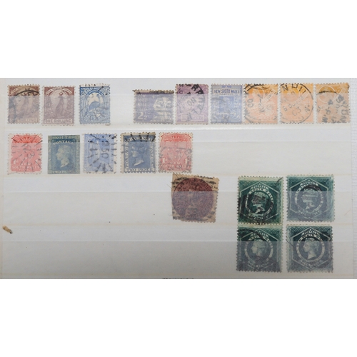 7168 - AUSTRALIA a collection on 7 stock book pages, this collection is bit unorganised however many good a... 