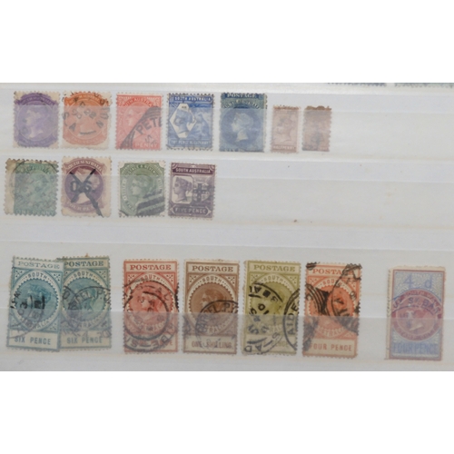 7168 - AUSTRALIA a collection on 7 stock book pages, this collection is bit unorganised however many good a... 
