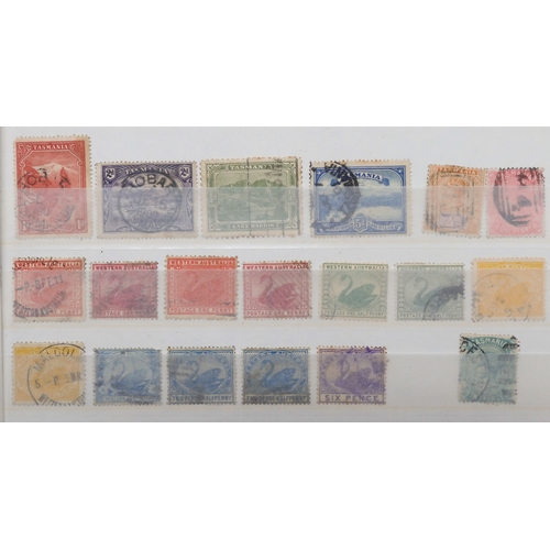 7168 - AUSTRALIA a collection on 7 stock book pages, this collection is bit unorganised however many good a... 