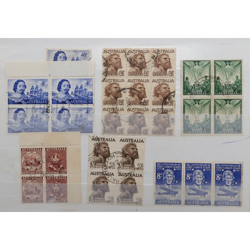 7168 - AUSTRALIA a collection on 7 stock book pages, this collection is bit unorganised however many good a... 